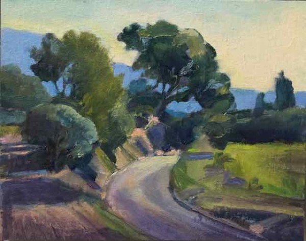 Towards Mt Ventoux Road and Umbrella Pine by Frances Knight