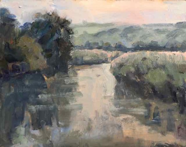 Cloudy Morning River Arun by Frances Knight