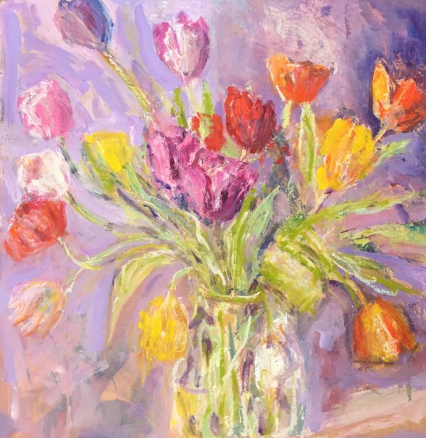 Tulips in a Vase by Frances Knight