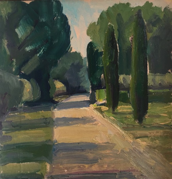 Cypress Road Morning Shadows by Frances Knight