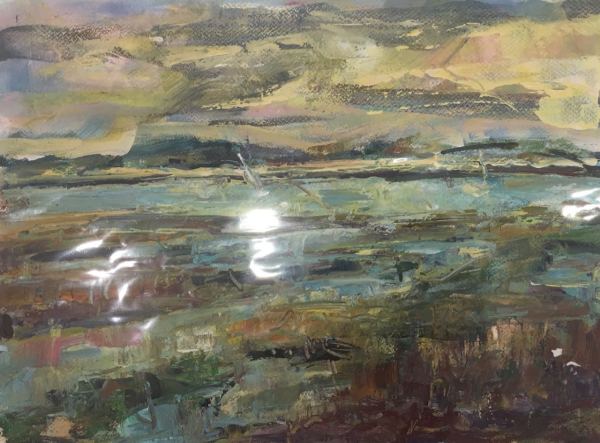 Windy Day Ebbing Tide by Frances Knight