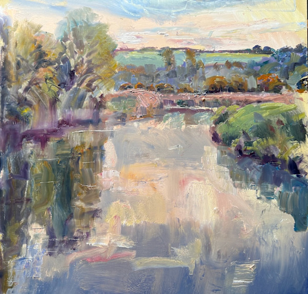 Autumn Colours on the River by Frances Knight