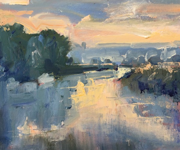 Summer Dawn River Arun by Frances Knight