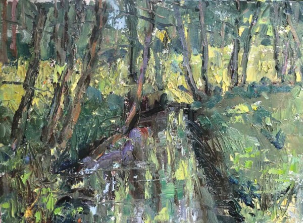 Stream and Trees by Frances Knight