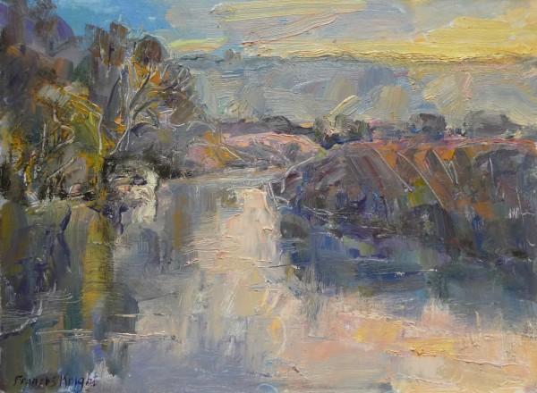 October Sunrise River Arun 2 by Frances Knight
