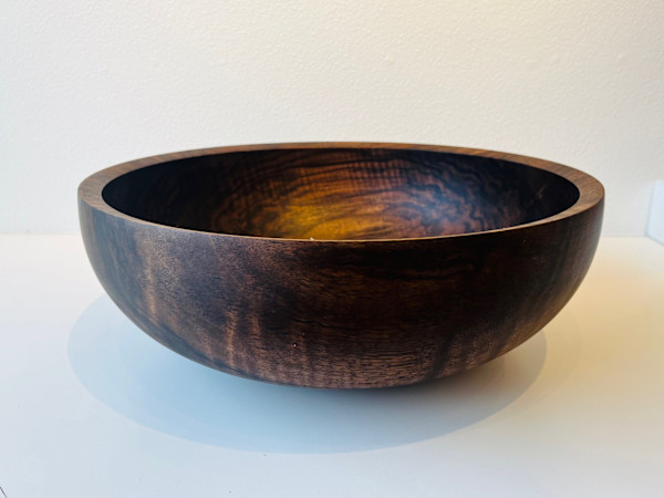 Black Walnut (Fiddle) Bowl #145 by Dale Larson