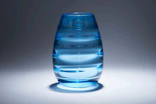 Blue Teardrop Vase by Asher Holman