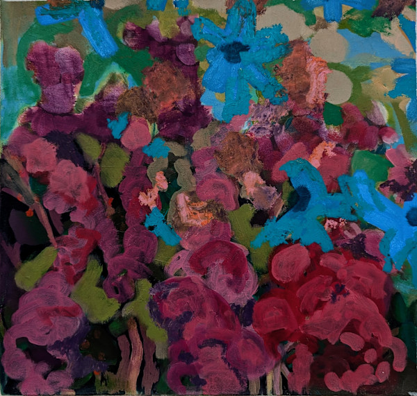 Cornflowers at the Edge of the Meadow by Mary Tapp