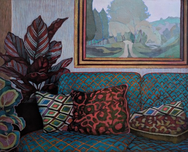 Couch with Landscape by Christie West