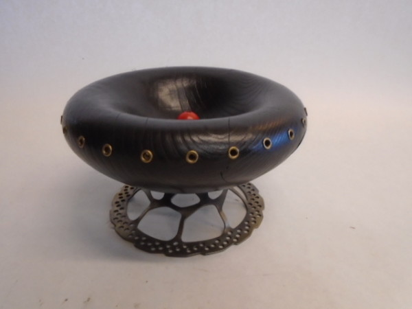 Black Bowl with Red Spot by Michael Scott