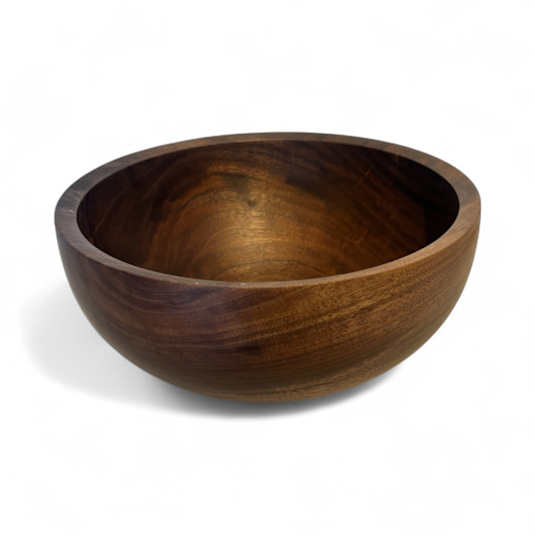 Black Walnut Fiddle Bowl #152 by Dale Larson