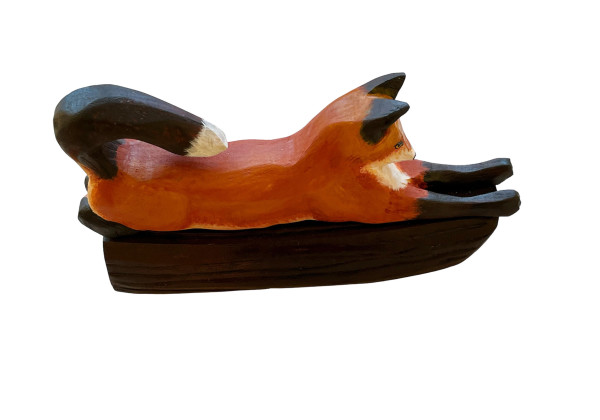 Fox on a Log by Dona Dalton