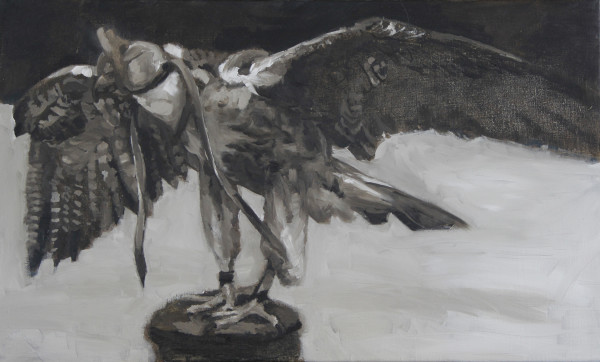 Falcon Taking  Bow by Claudia Pettis
