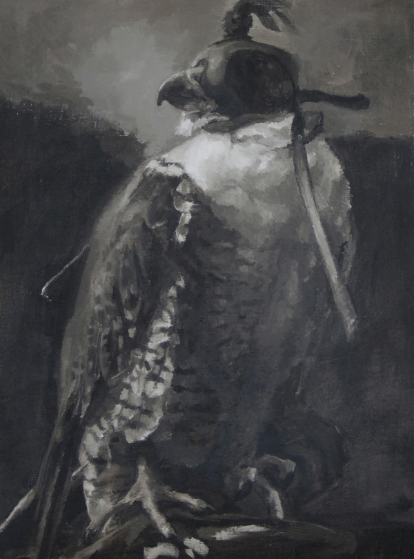 Falcon at Dusk by Claudia Pettis