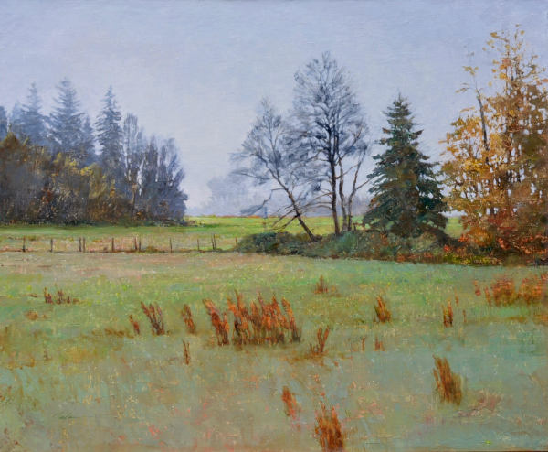 Foggy Morning, Late Fall by Pete Jordan