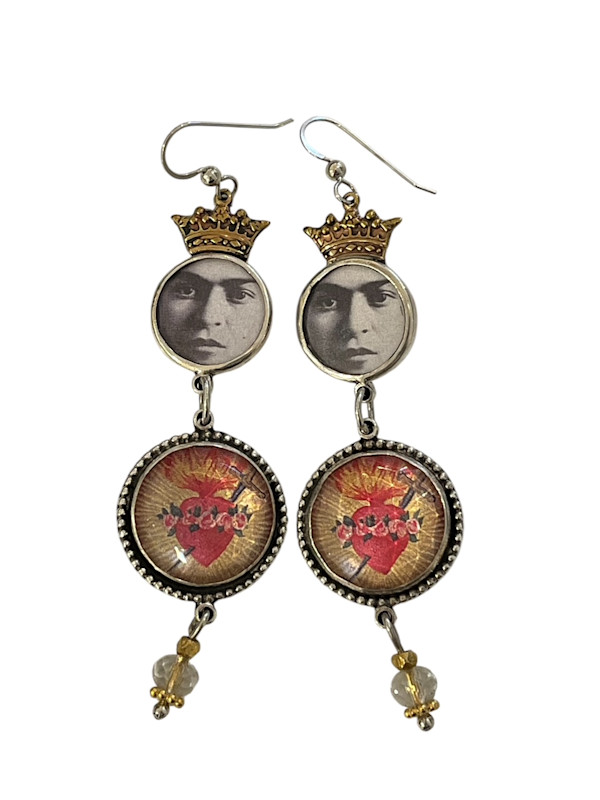 Queen Freda earrings by Denise Barr