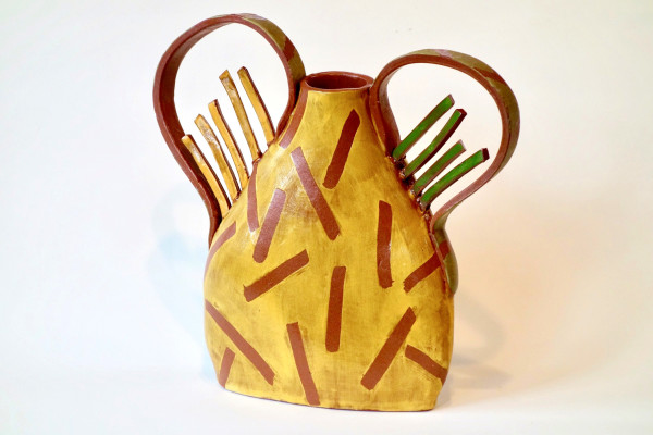 Gold Urn with Spikes by Christine Westergaard