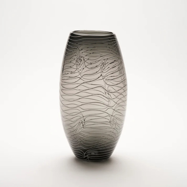 Grey Zeppelin Vase by Asher Holman
