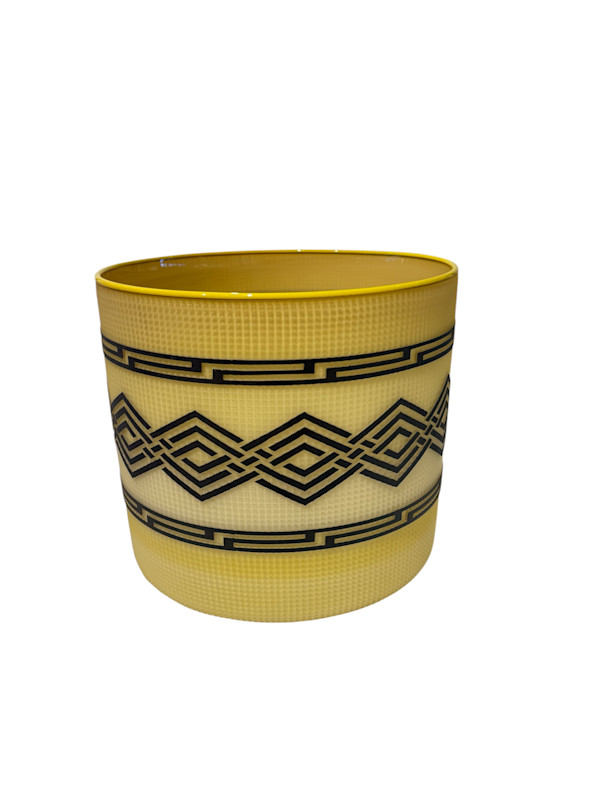 Tlingit Shelf Basket (Yellow/Brown) by Preston Singletary