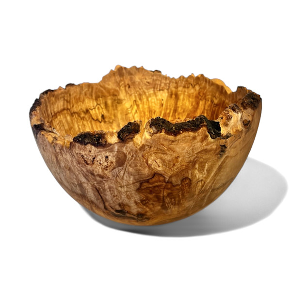 Maple Burl Bowl - Natural Edge #147 by Dale Larson