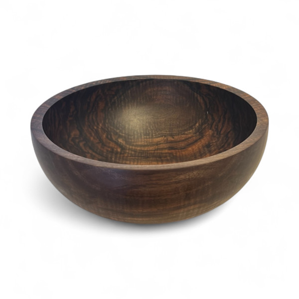 Black Walnut Fiddle Bowl #151 by Dale Larson