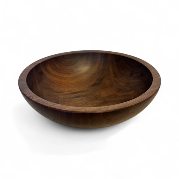 Black Walnut Fiddle Bowl #153 by Dale Larson