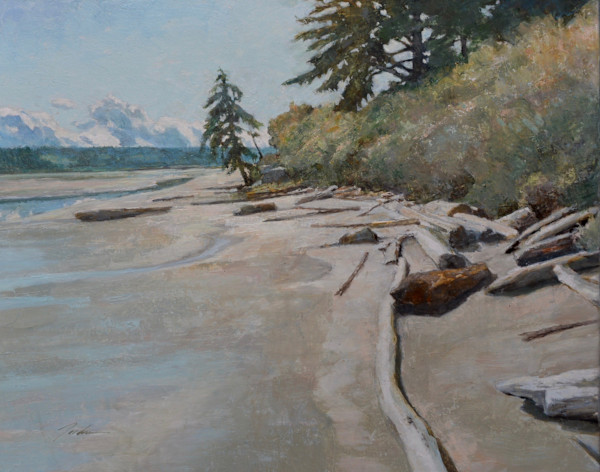 Low Tide,  Useless Bay by Pete Jordan