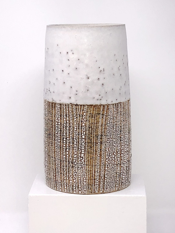 White/Lichen Cylinder by Brian O'Neill