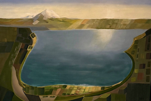 Penn Cove Mt Baker by Sue Gustaf Hamilton, Image 1.