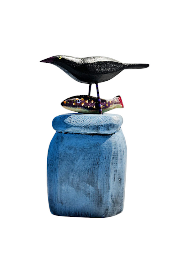 Bird Caught Fish by Dona Dalton