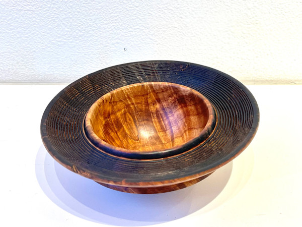 Rocking Bowl with Scorched Rim by Michael Scott