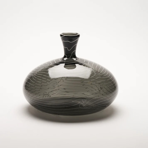 Grey Low Valley Bottle by Asher Holman
