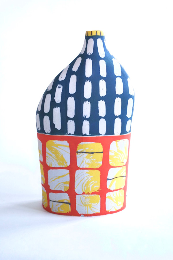 Tooth Bottle Yellow Rim by Christine Westergaard, Image 1.