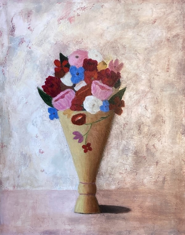 Trumpet Vase of Flowers by Zue Stevenson