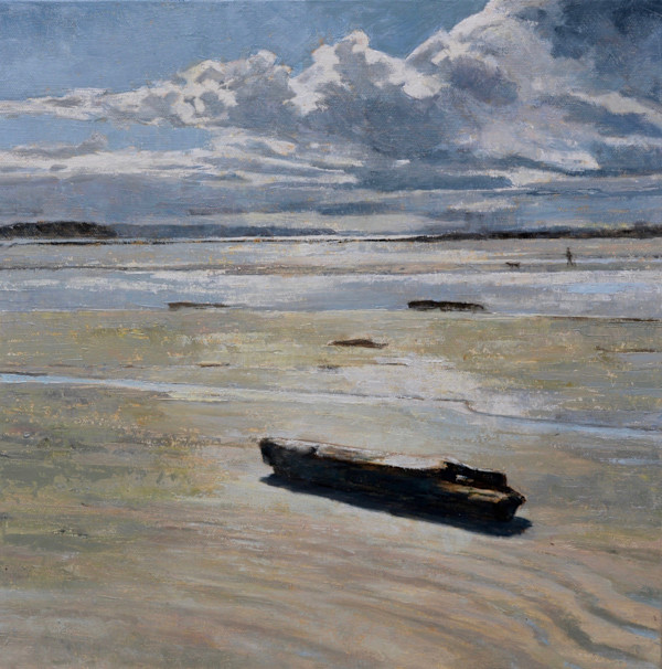 Walking the Dog at Low Tide by Pete Jordan