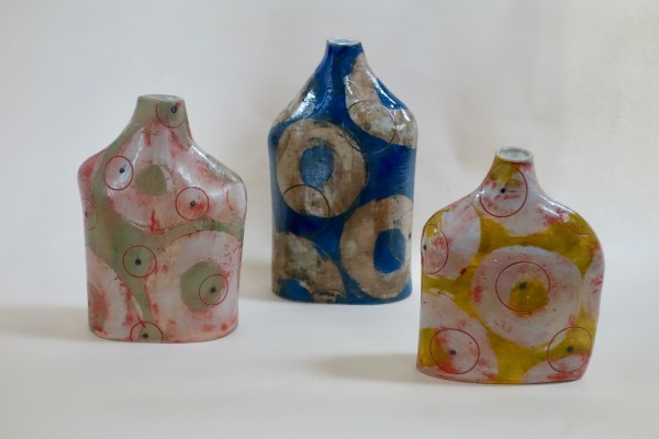 Yellow Donut Bottle (right in picture) by Christine Westergaard