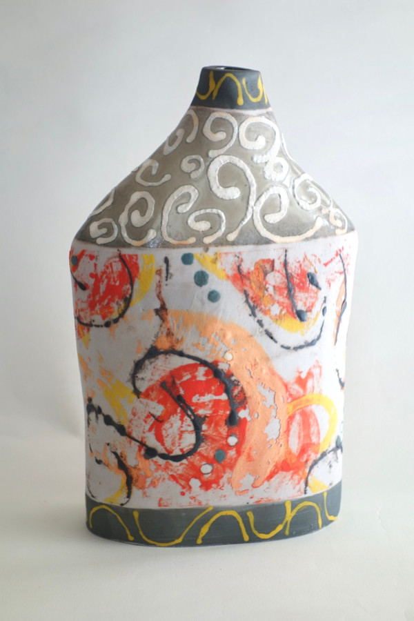 Monoprint Bottle by Christine Westergaard, Image 1.