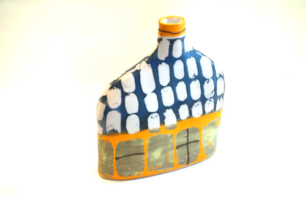 Tooth Bottle Orange Rim by Christine Westergaard, Image 1.