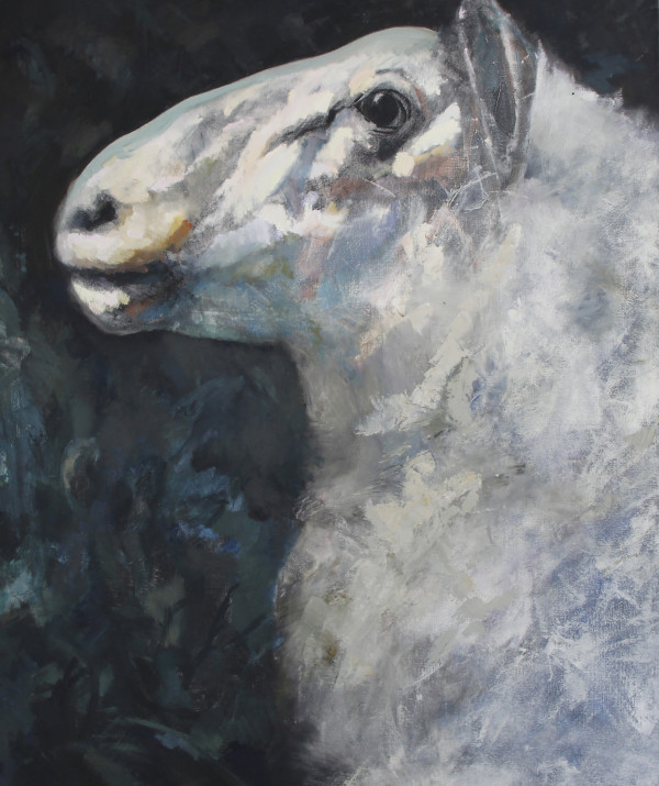 White Sheep - Nightfall by Claudia Pettis
