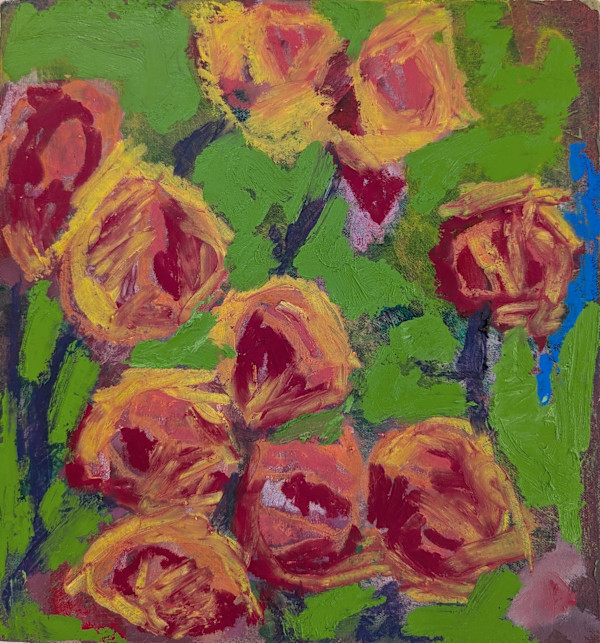 Yellowish Roses by Mary Tapp