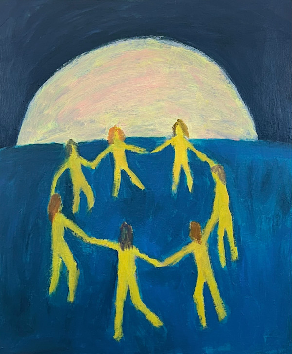 Moon People Dancing on Water by Laura Hudson