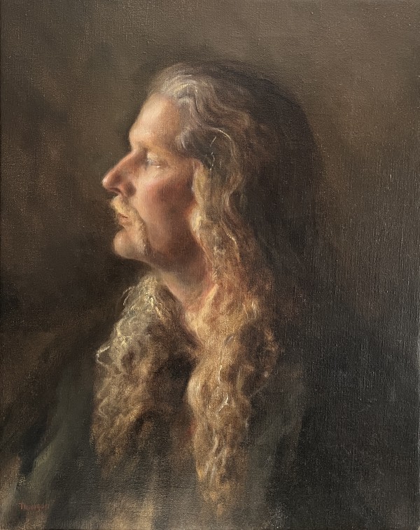 The Dutchman (portrait of Art Tolsma, Saugatuck Town Crier) by Thimgan Hayden