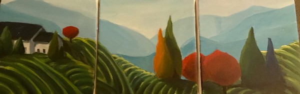 Mountain Vineyard by Iris Mes Low