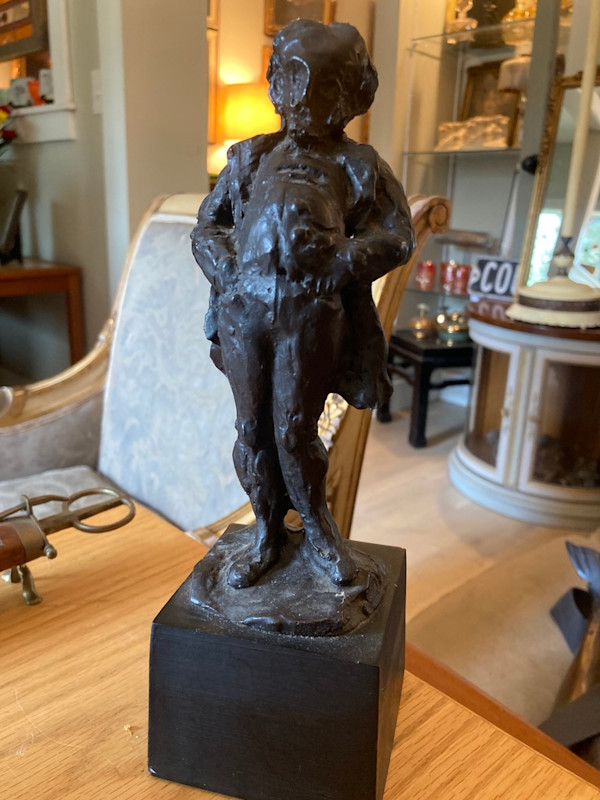 Daumier bronze sculpture