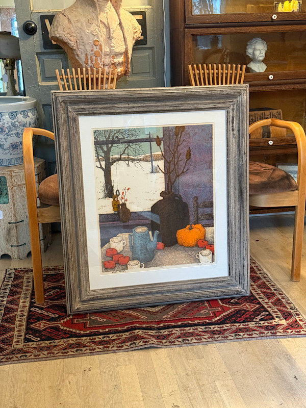 Framed Bartek Early Morning Serigraph, Image 5.