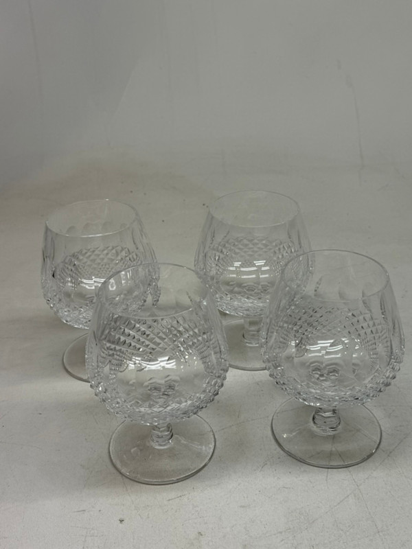 set of 4 Colleen pattern WATERFORD brandy snifters