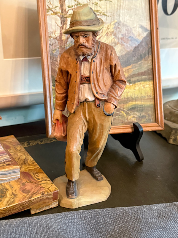 carved Anri Austrian hiker
