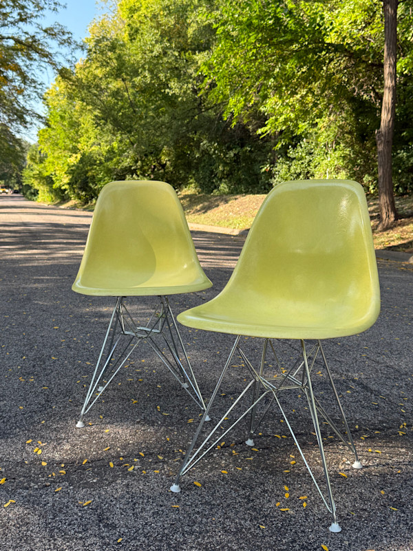 Herman Miller yellow scoop chair