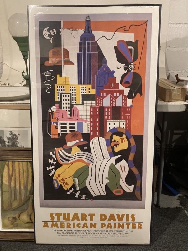 Framed Stuart Davis Poster