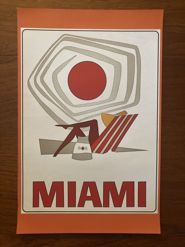 "NEW" Old stock travel poster "Miami"